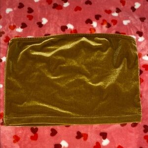 Velvet Gold Tube Top